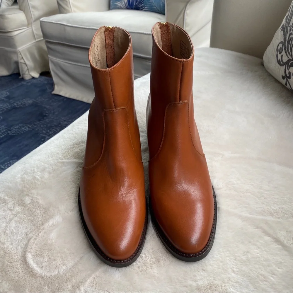 🍂 ANTONIO DE FARIA TAN GENUINE LEATHER BOOTIES! - Picture 2 of 12